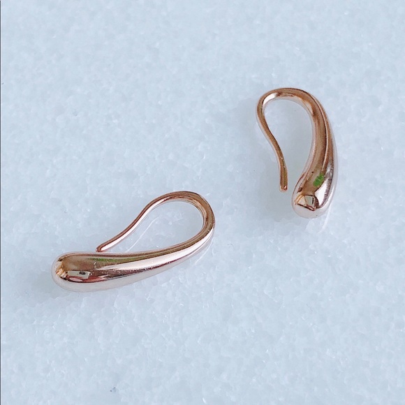 Water drop S925  earrings in rose gold color - Picture 2 of 5
